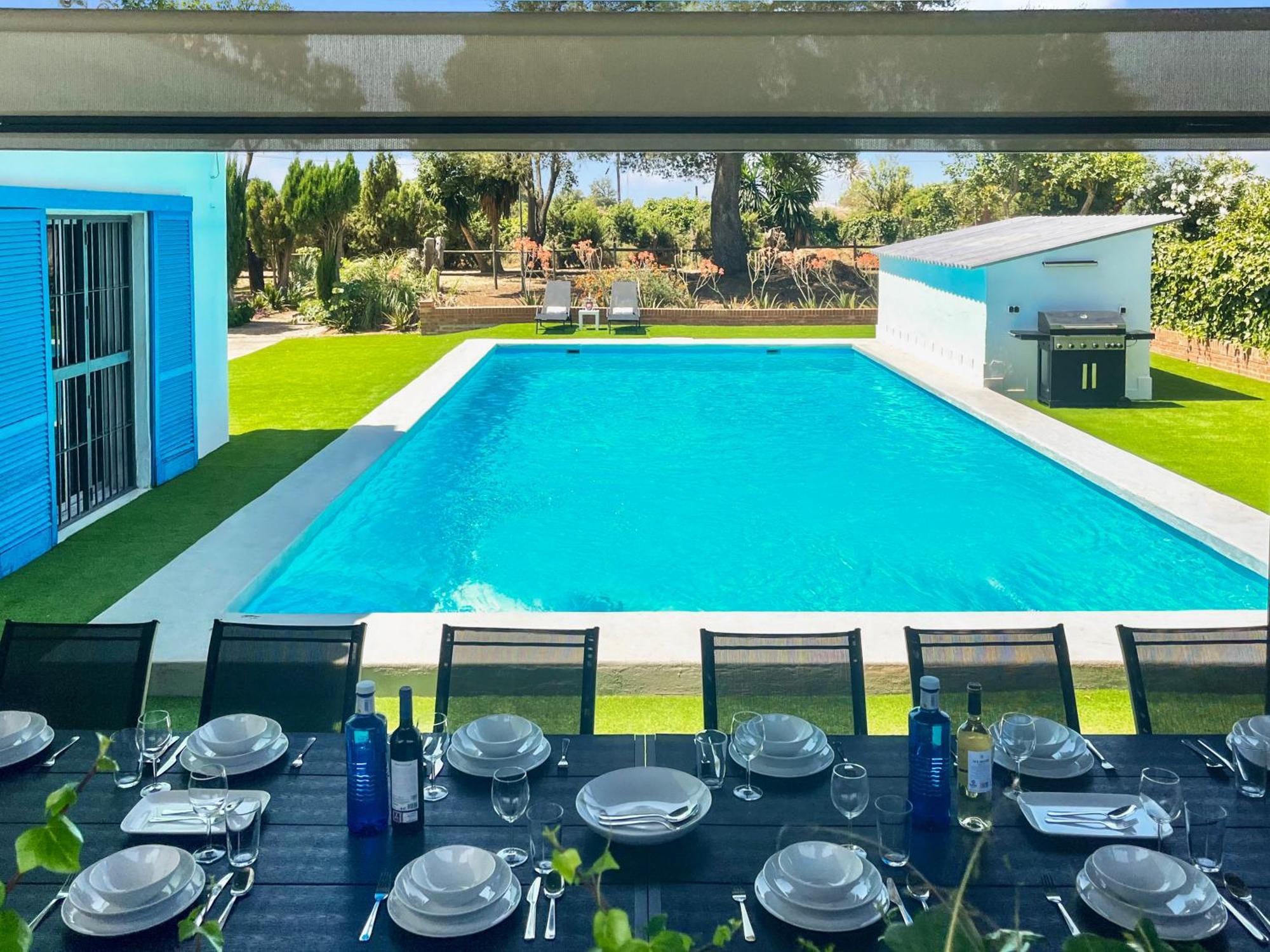 Villa San Patricio I Piscina Privada I Jacuzzi Spa I Bbq I Ps5 I Aire Acon I 3000M2 I 5Min-Centro Jerez de la Frontera Kültér fotó