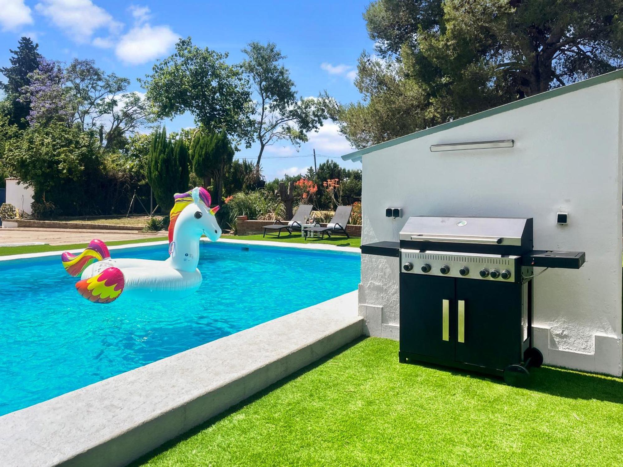 Villa San Patricio I Piscina Privada I Jacuzzi Spa I Bbq I Ps5 I Aire Acon I 3000M2 I 5Min-Centro Jerez de la Frontera Kültér fotó