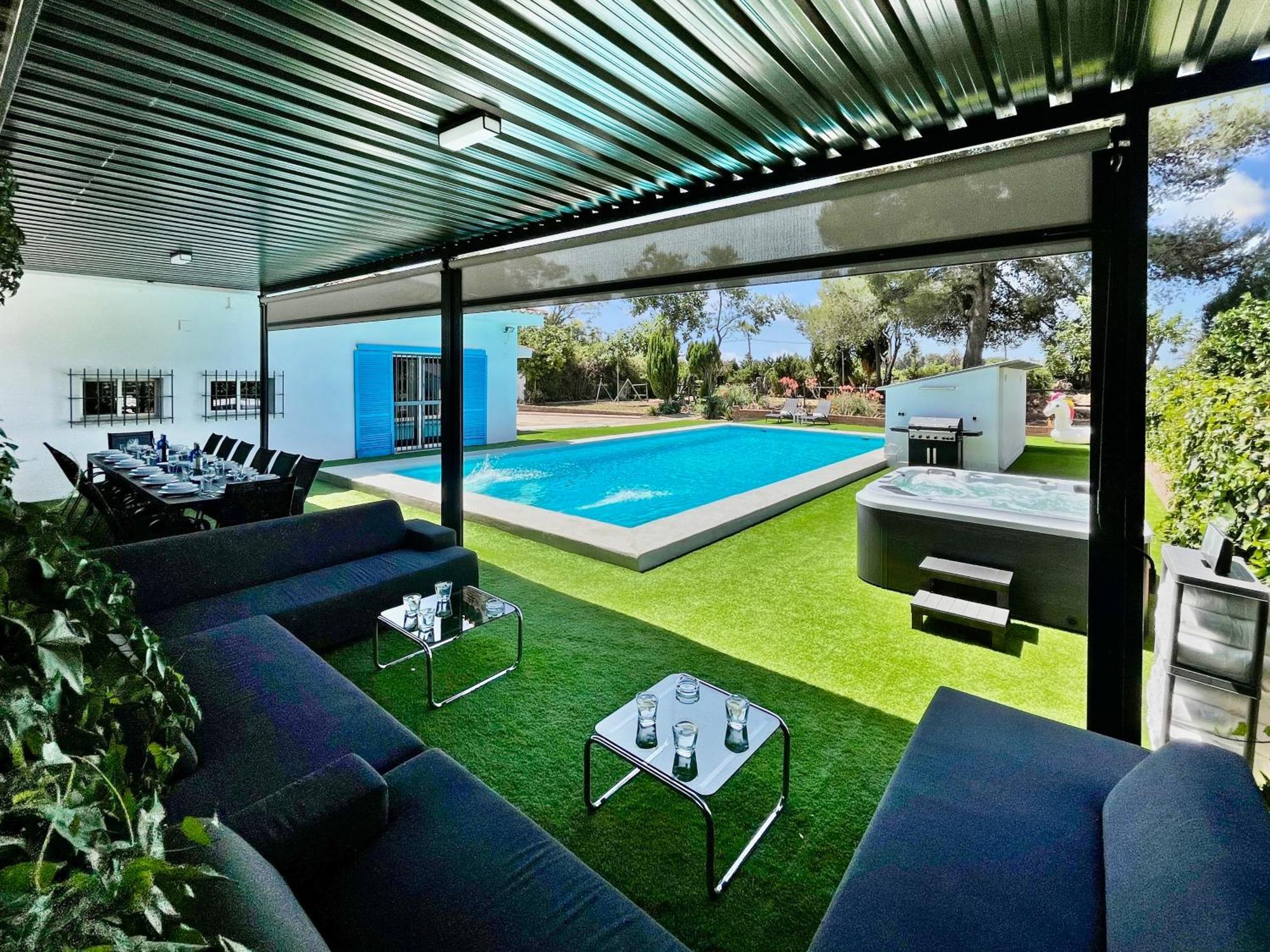 Villa San Patricio I Piscina Privada I Jacuzzi Spa I Bbq I Ps5 I Aire Acon I 3000M2 I 5Min-Centro Jerez de la Frontera Kültér fotó